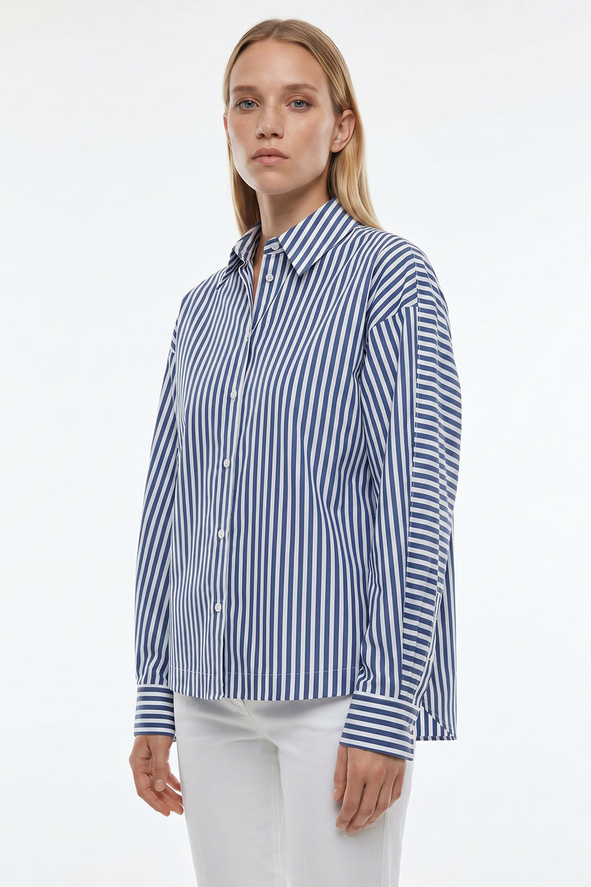 Emersyn Cotton Shirt - BLUE