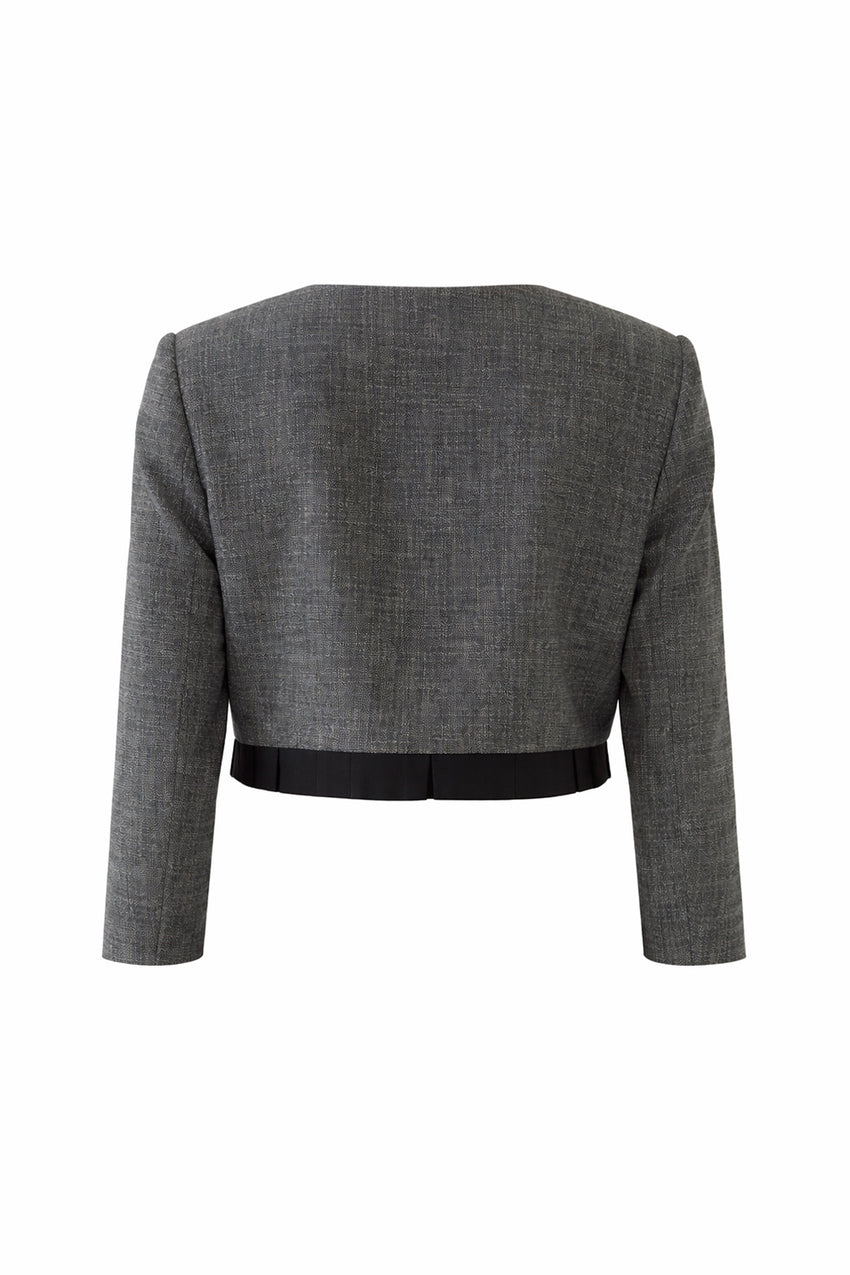 Amias Cropped Jacket – GREY
