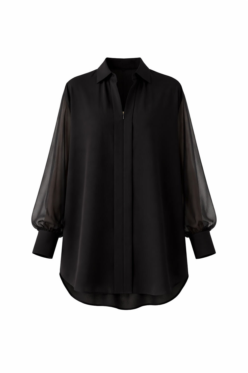 Arlene Chiffon Blouse – BLACK