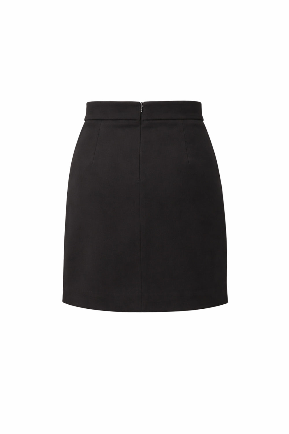 Slim Mini Straight Skirt - Black