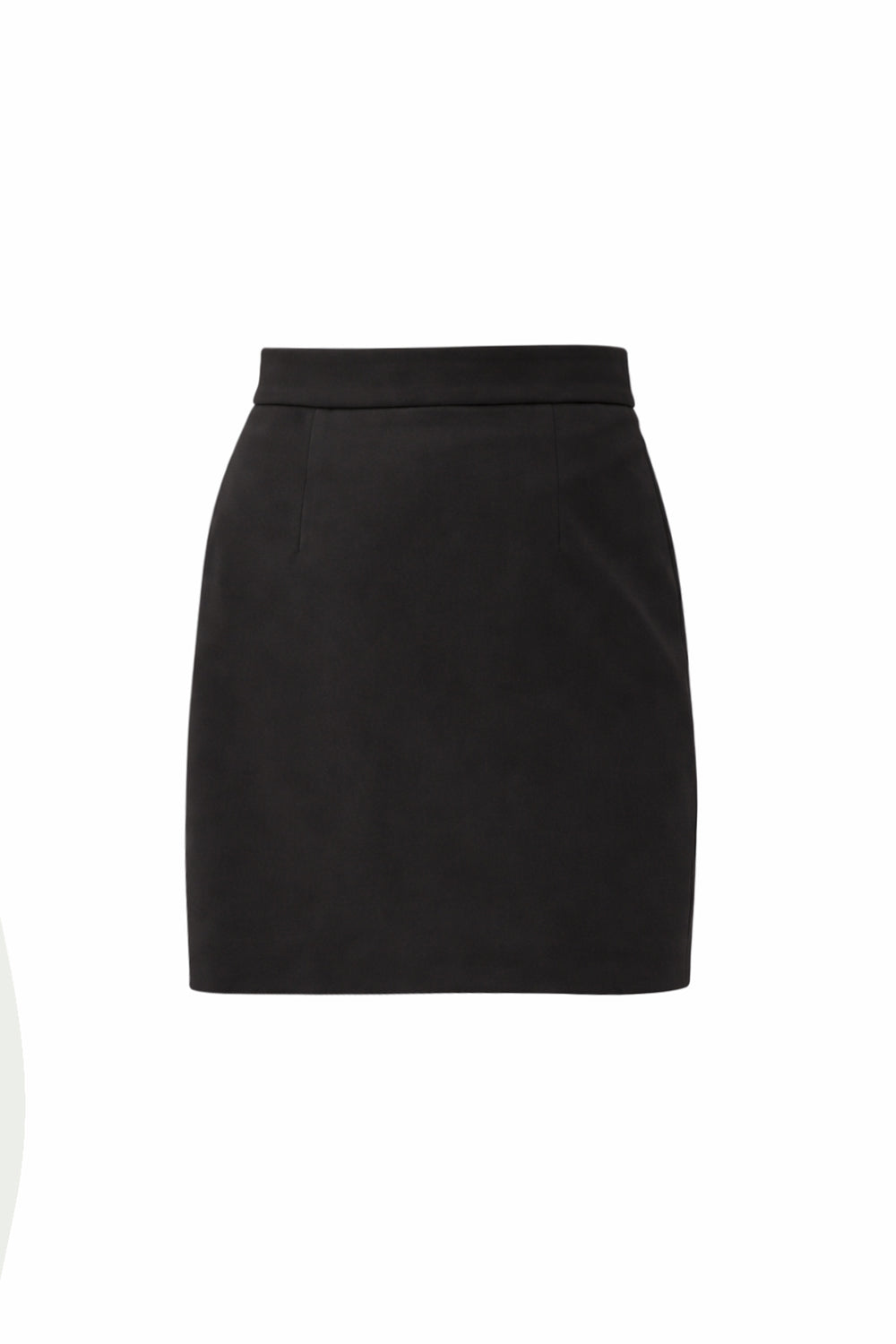 Slim Mini Straight Skirt - Black