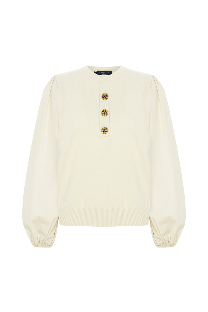 Amity Cotton Blouse – ECRU