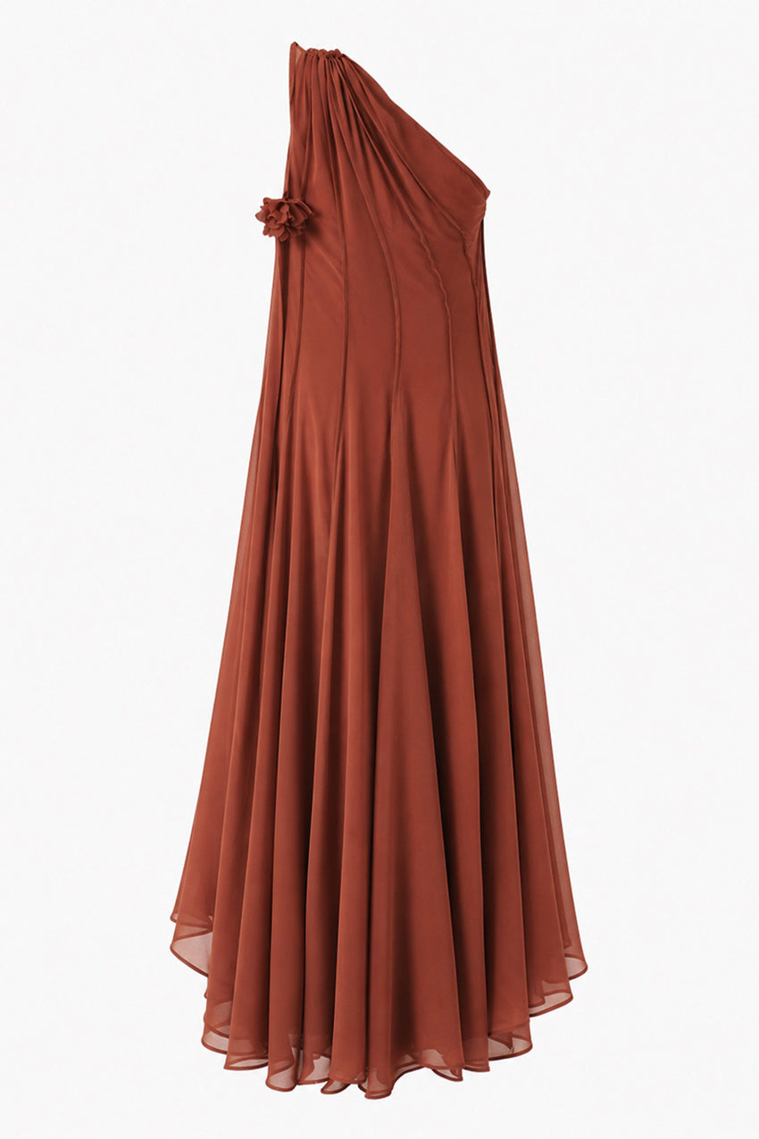 Paislee Maxi Dress - BROWN