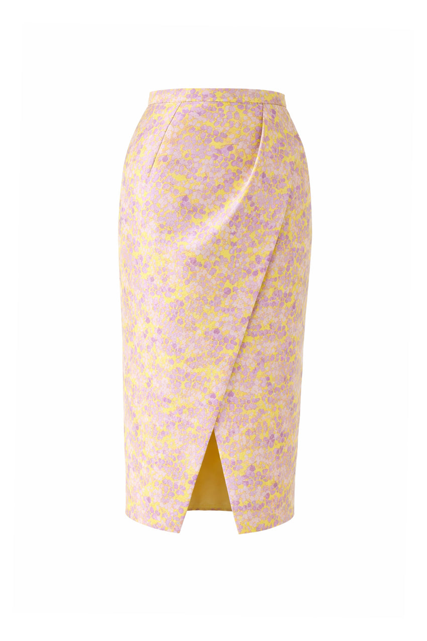 Regular Wrap Style Floral Patterned Skirt - Multi