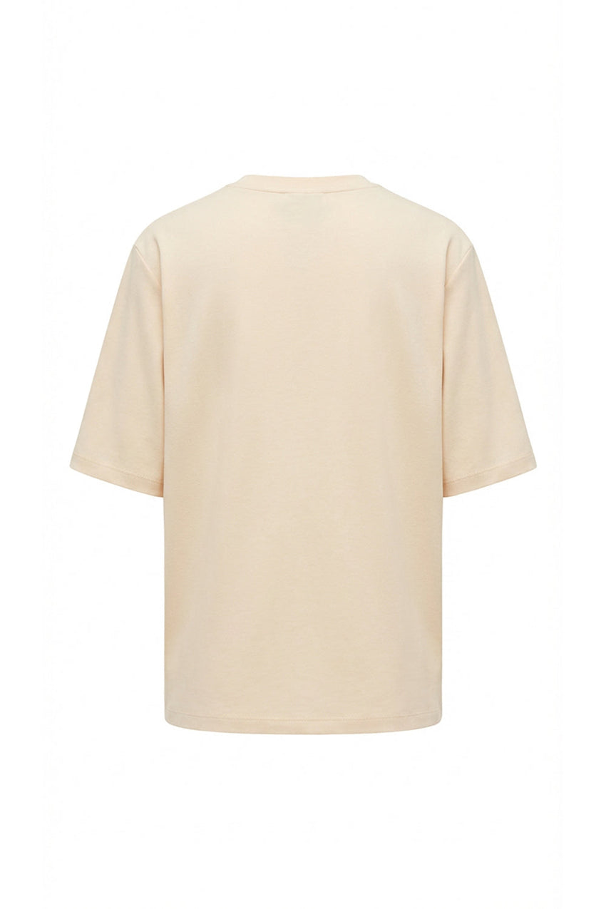 Lexaa Knitted Tshirt - CREAM