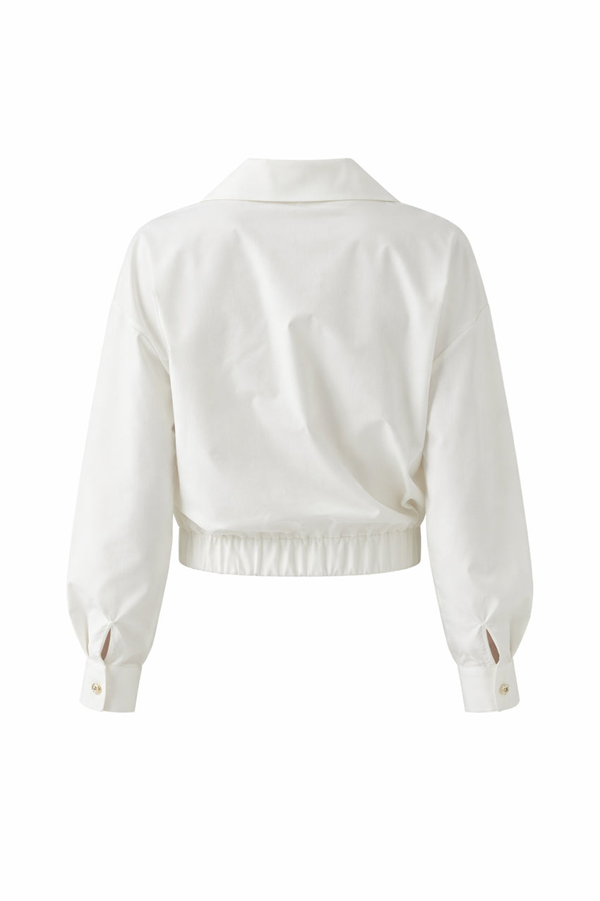 Romina Collar Jacket - WHITE