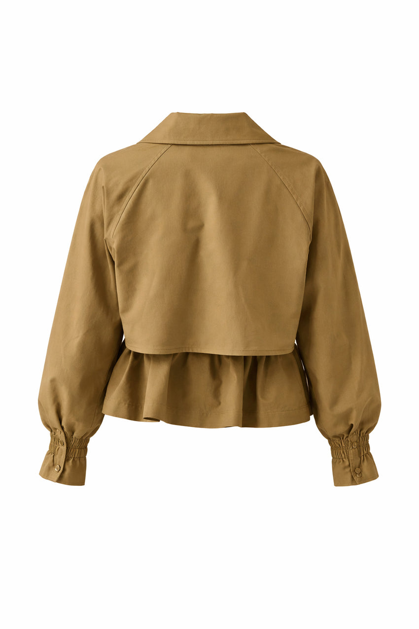 Yareli Collar Jacket - CAMEL