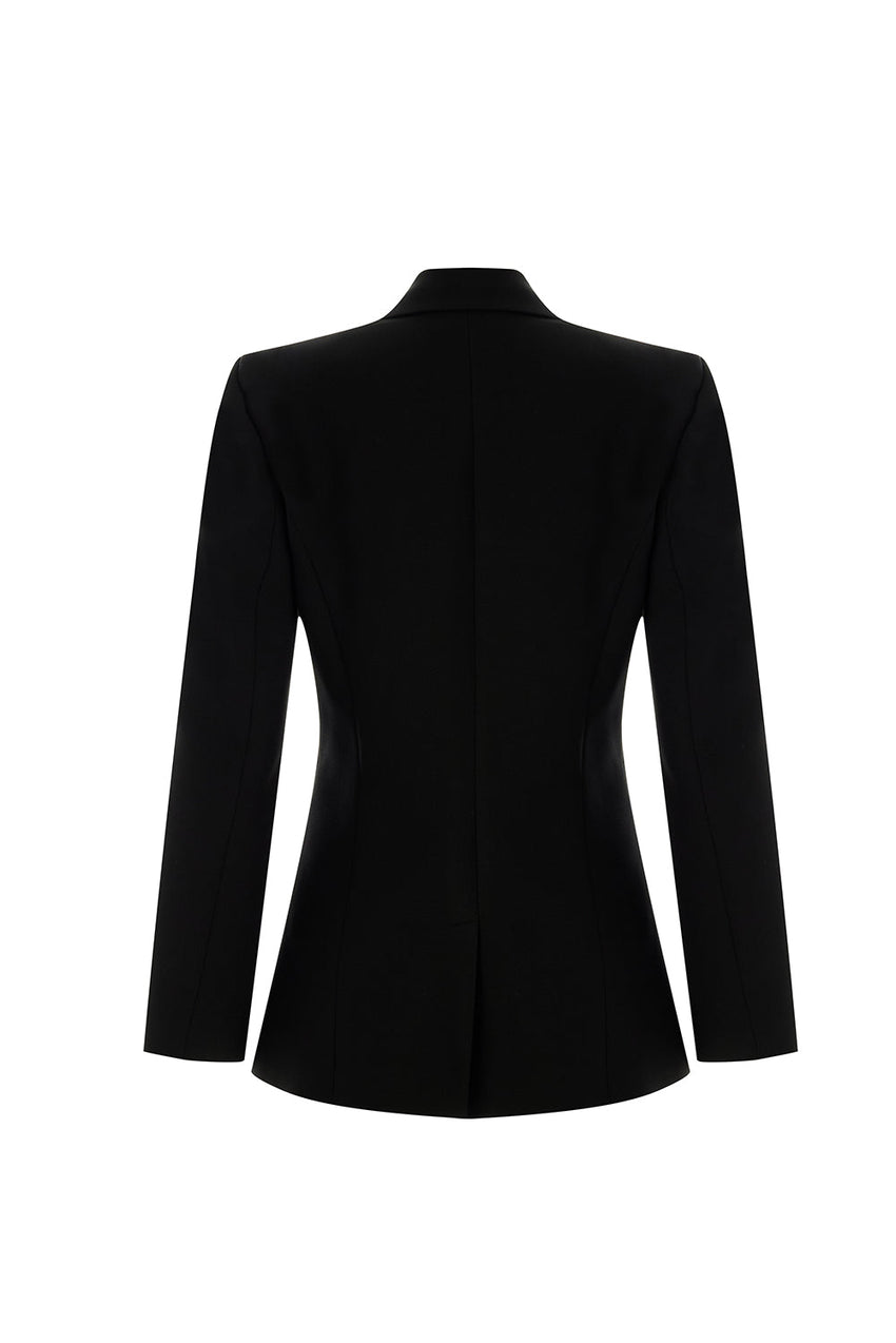 Veda Tailored Jacket with Shirt Collar & Pockets