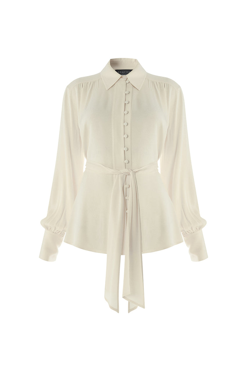 Harlee Long-Sleeve Shirt with Shirt Collar