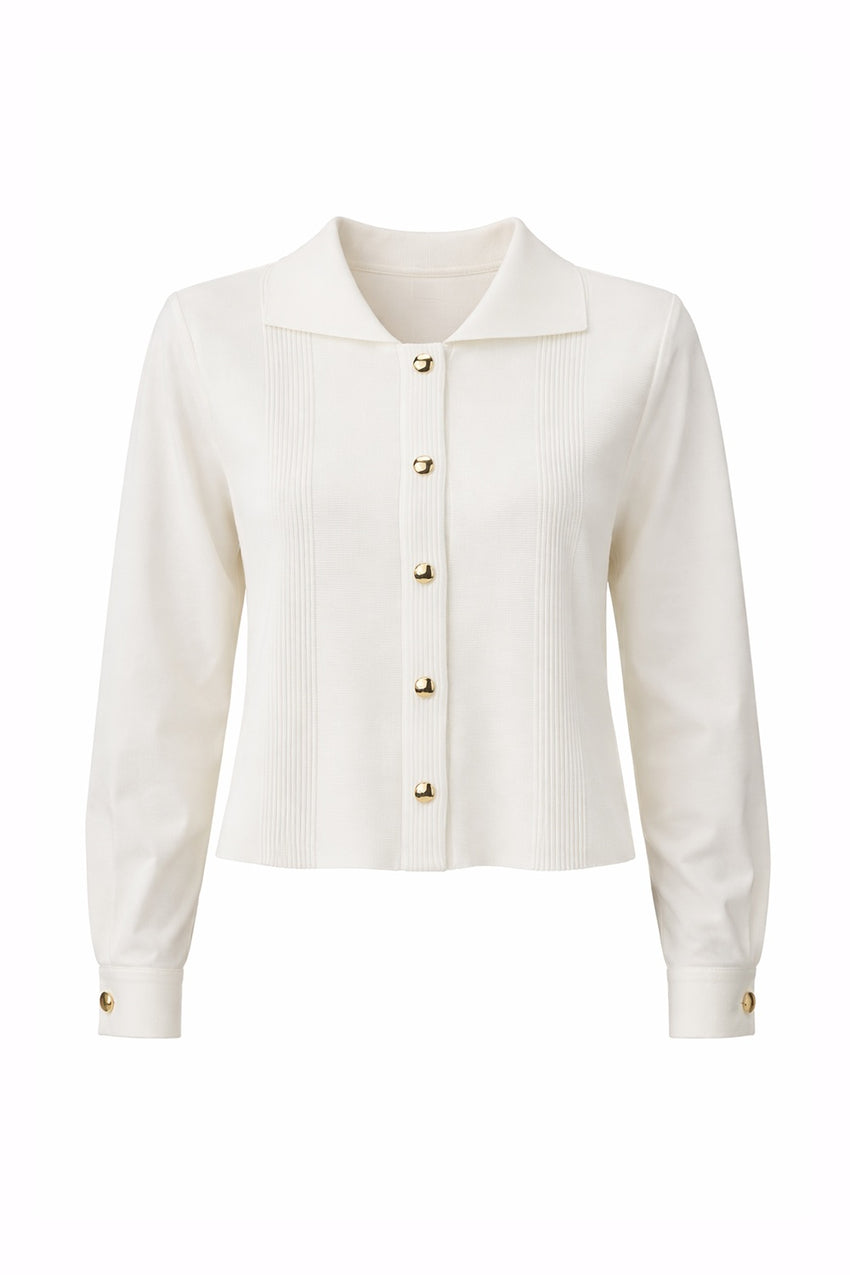 Corinne Poplin Shirt – ECRU