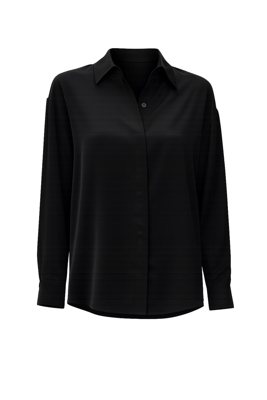 Alexander Long Sleeve Shirt – BLACK