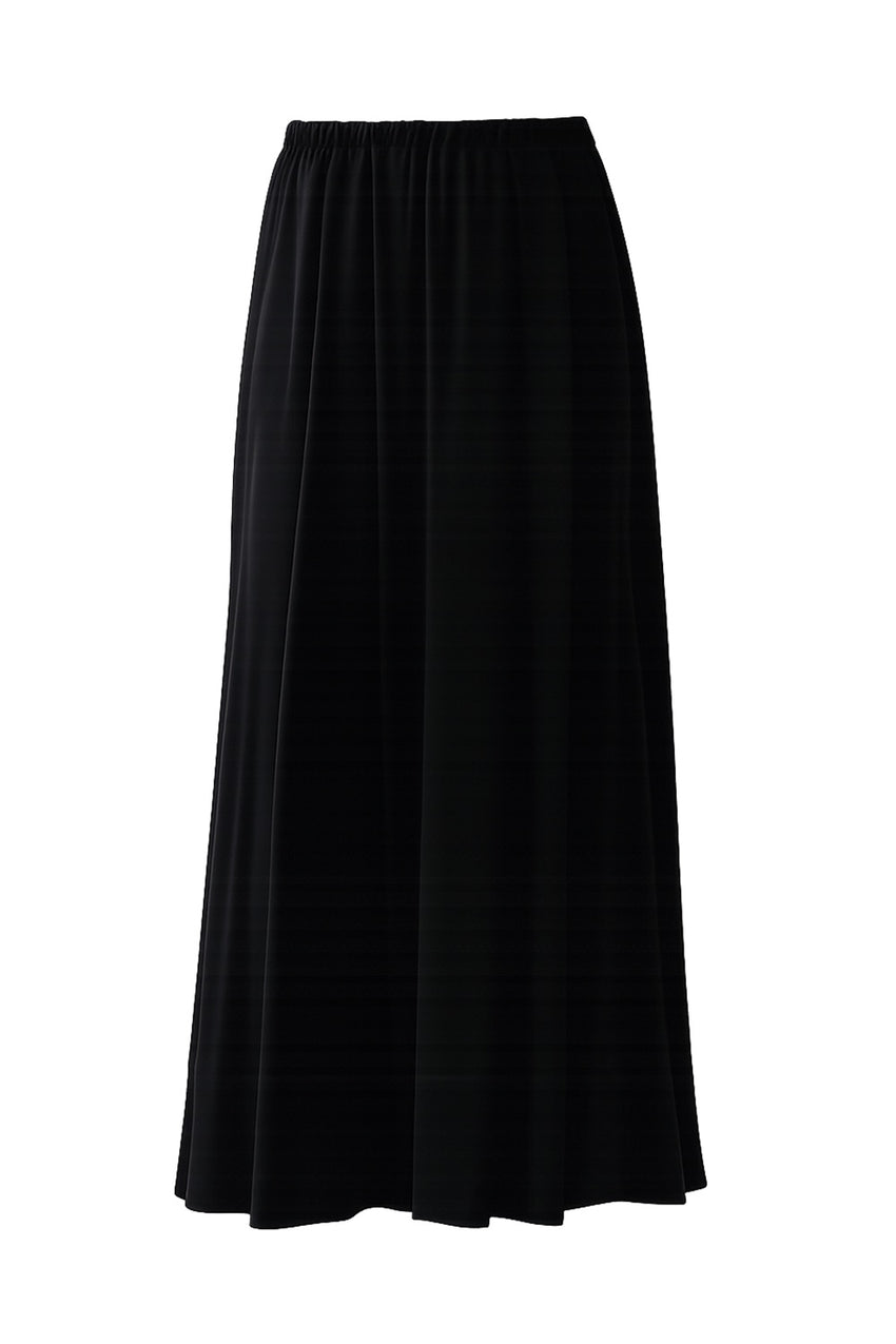 Sheer Viscose Maxi Skirt – BLACK