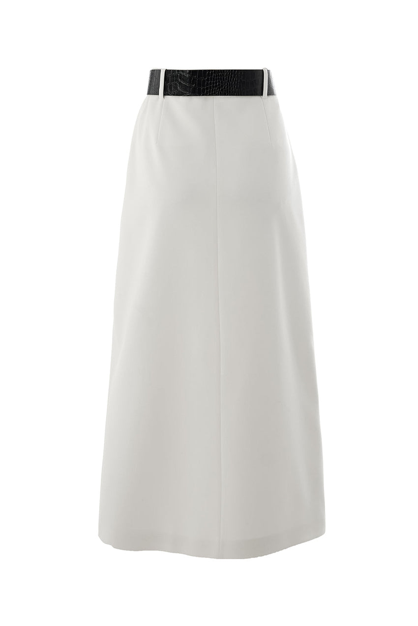 Arlette Belted Pocketed Skirt