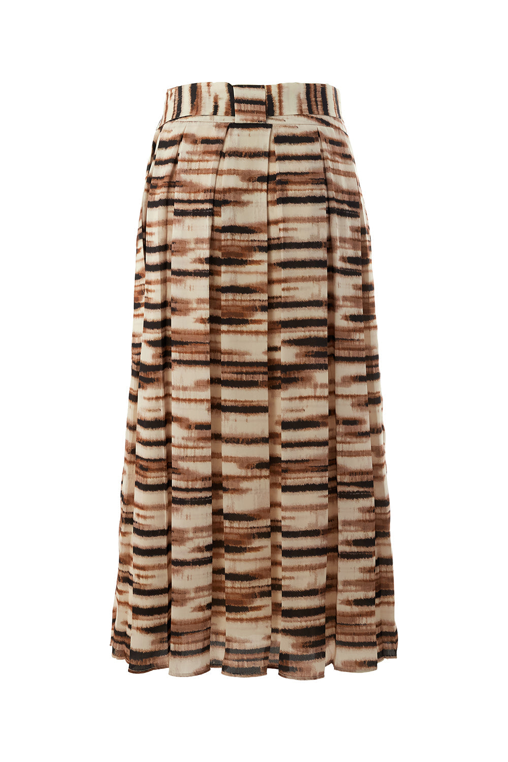 Elina Mesh Abstract Print Midi Skirt
