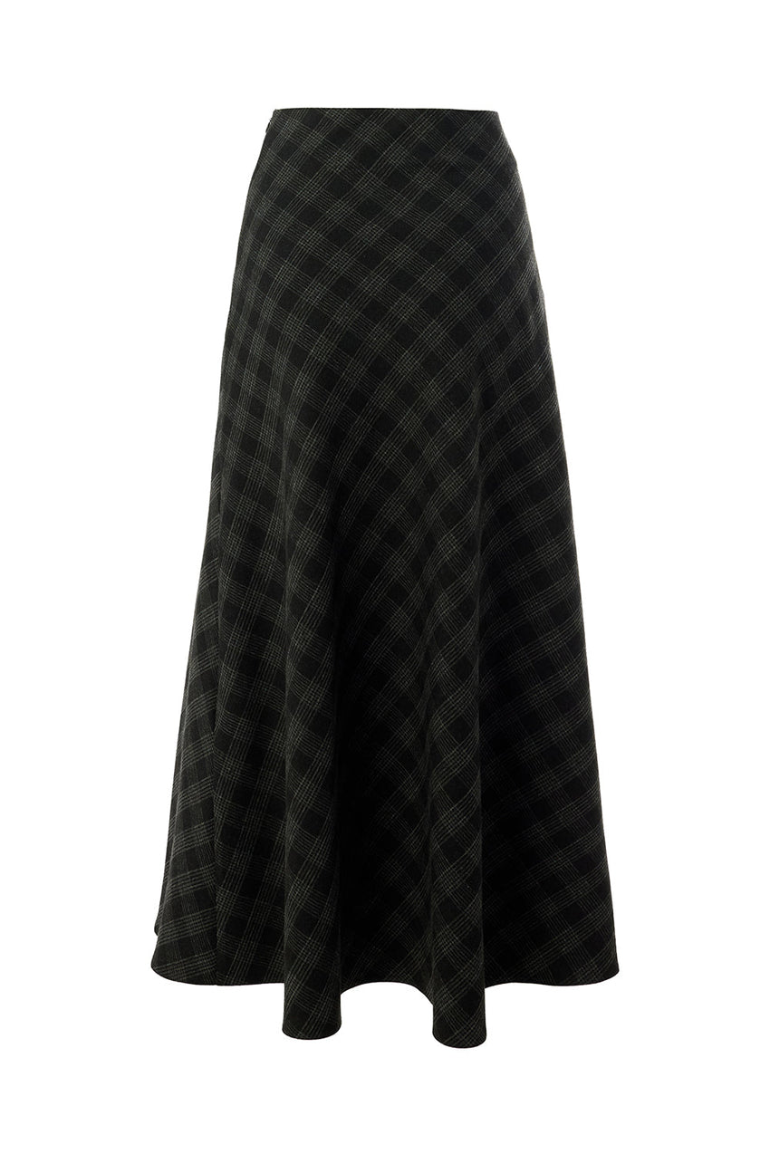 Scarlette Anthracite A-Line Skirt with Pockets
