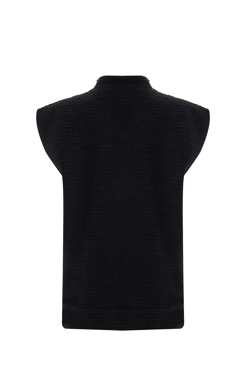 Goldie Sleeveless High Neck Vest