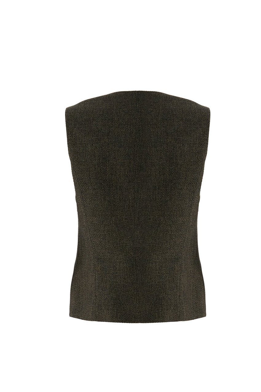 Royal Sleeveless Crew Neck Vest