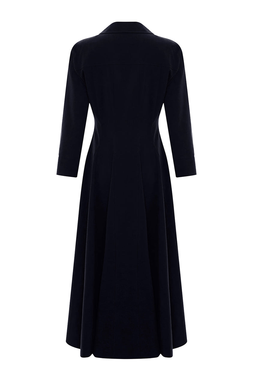 Estelle Pocketed Jacket Collar Dress