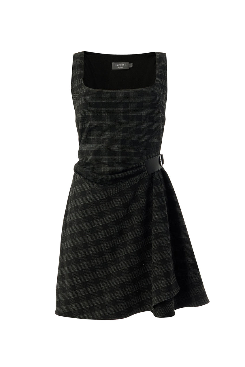 Jada Anthracite Sleeveless Mini Dress