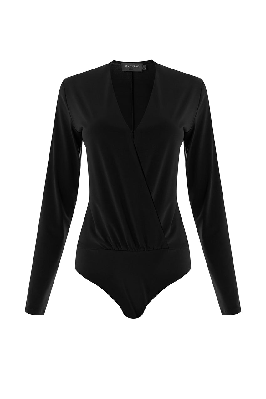Meilani Long Sleeve Blouse - BLACK
