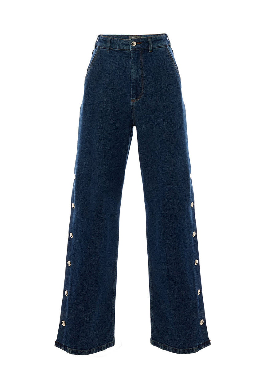 Aubrielle Dark Denim Jeans with Pockets