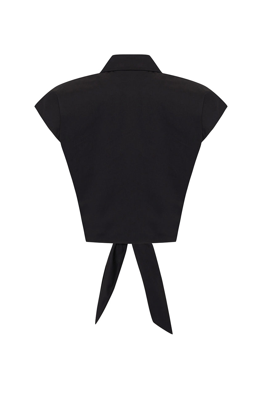 Kimberly Embellished Shirt - BLACK