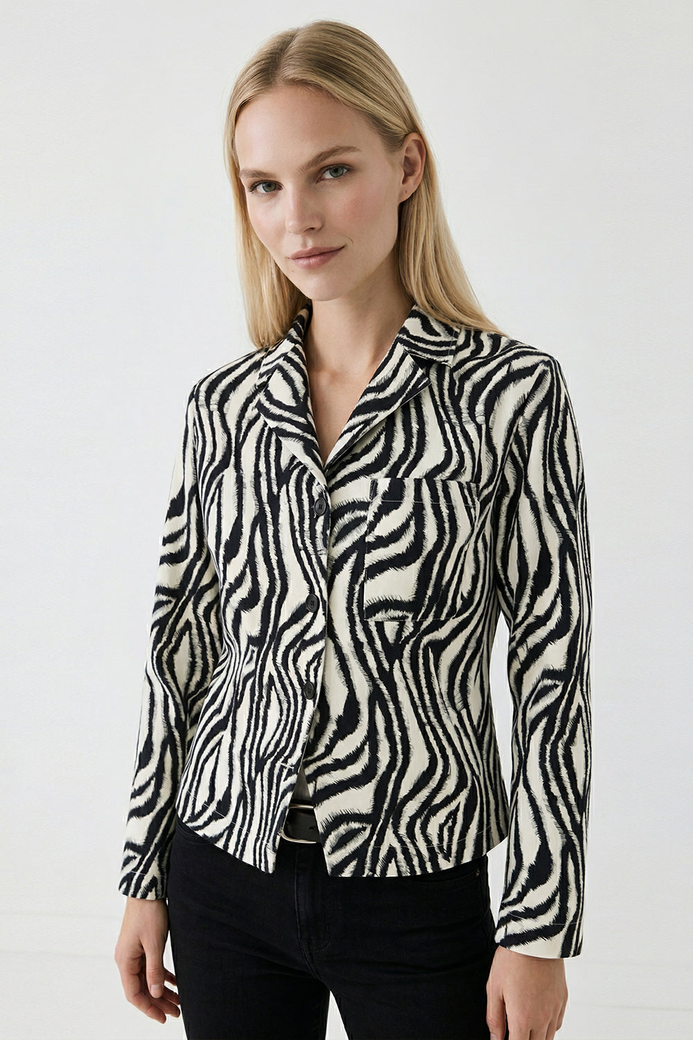 Adelaide Zebra Print Shirt - MULTI COLOR