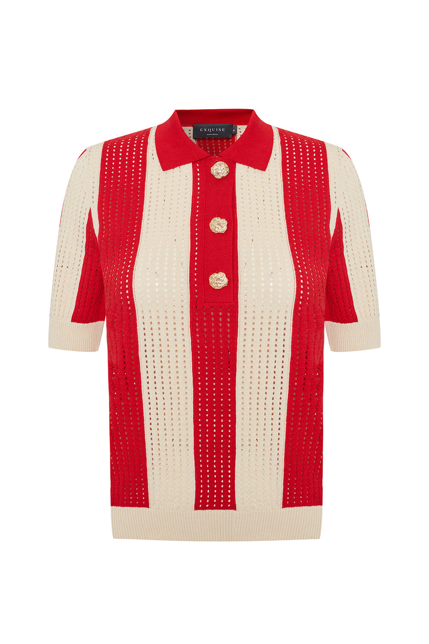 Harlow Knit Blouse - MULTI COLOR