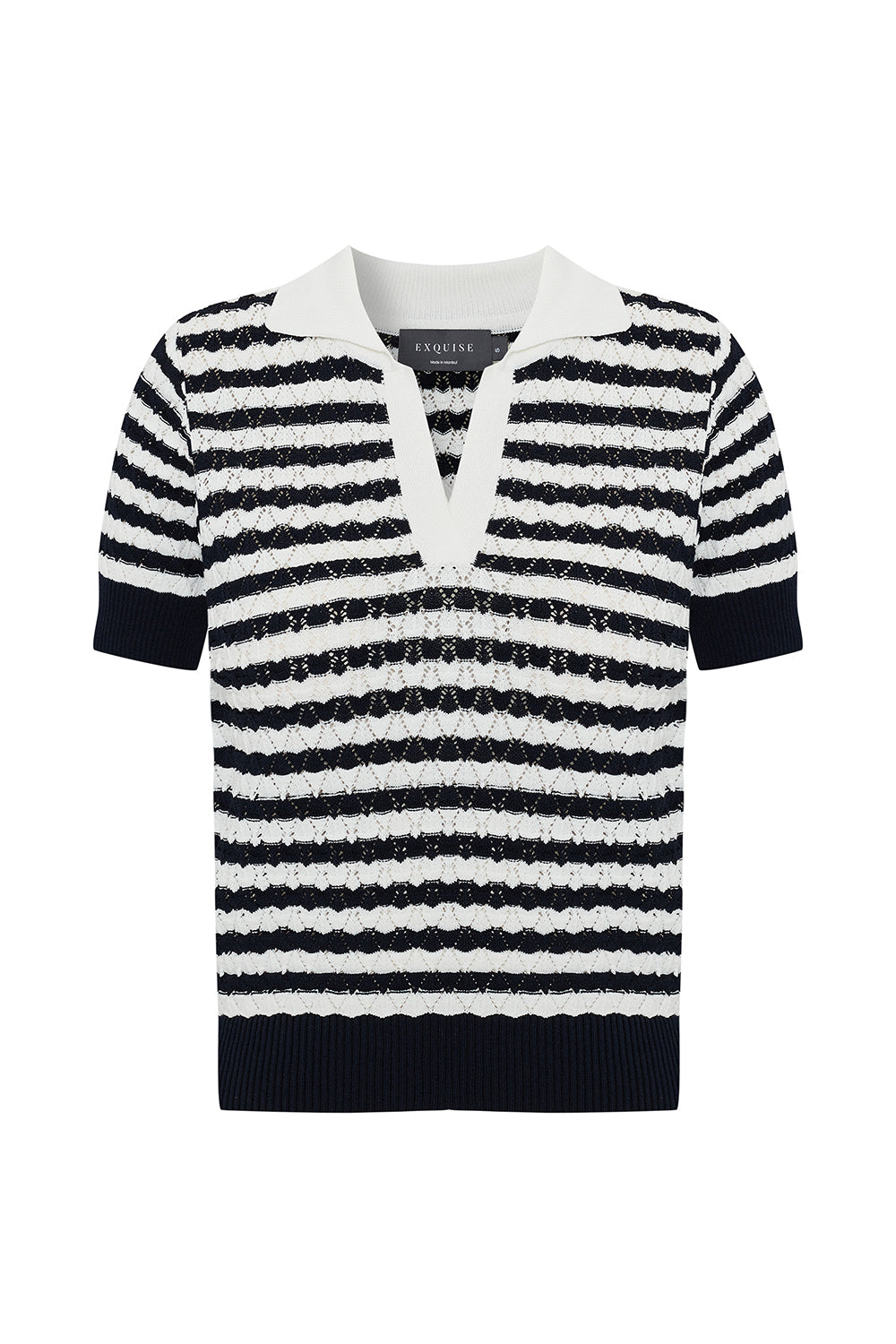 Ariyah V Neck Knit Blouse - MULTI COLOR