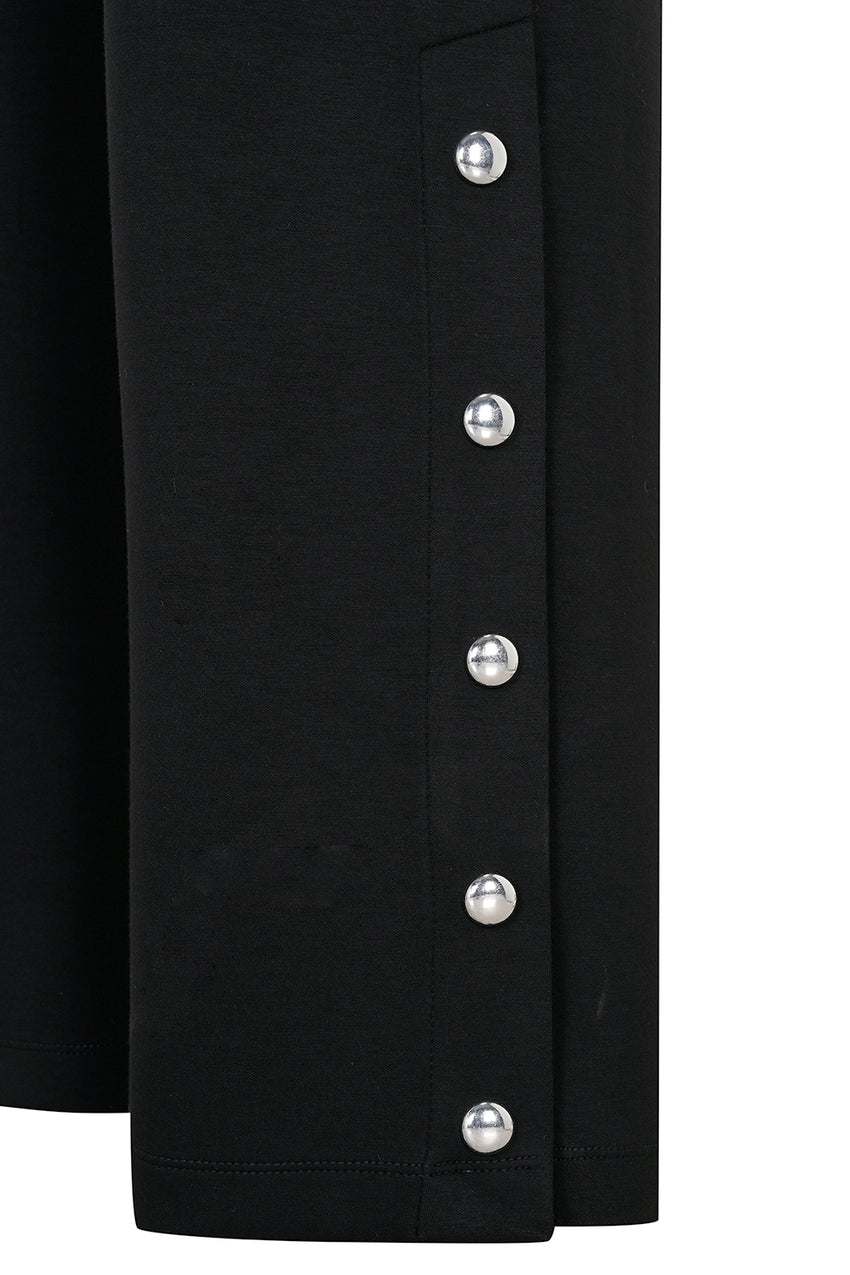 Vivienne Chic Comfort Knit Trousers - BLACK