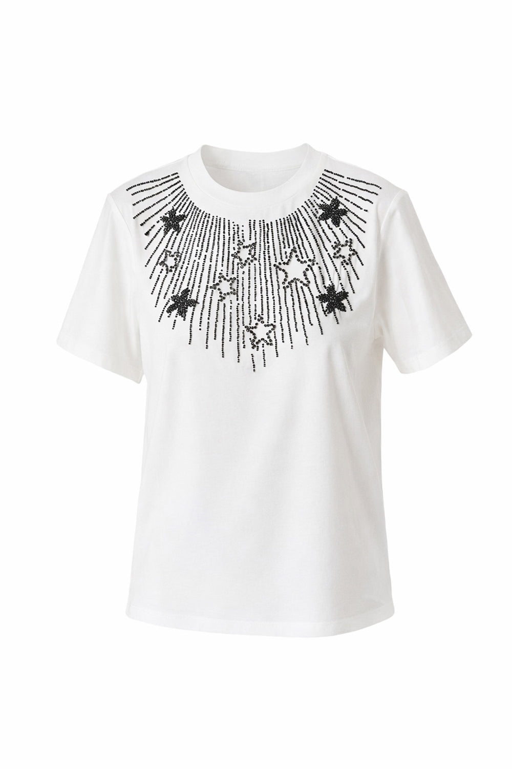 Alanna Embroidered TShirt - ECRU