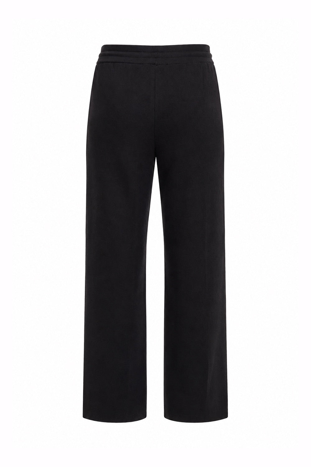Drawstring Knitted Trousers – BLACK