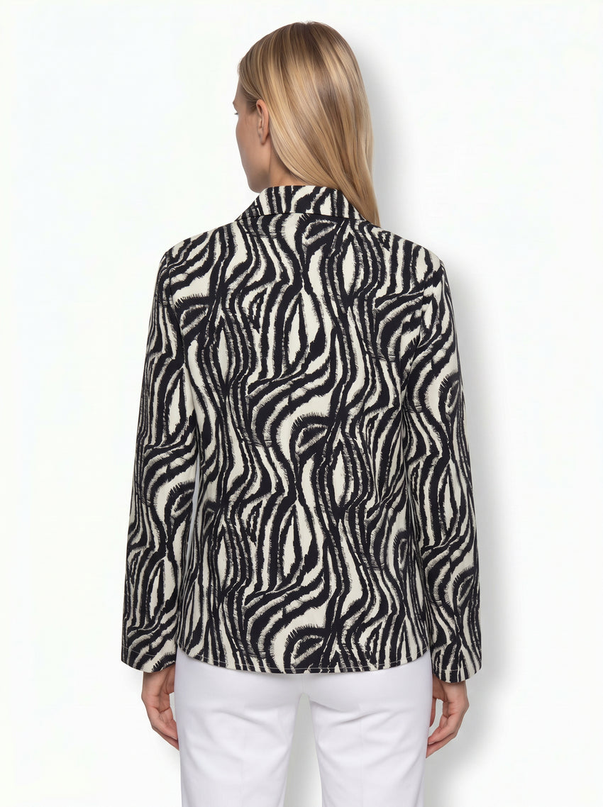 Adelaide Zebra Print Shirt - MULTI COLOR