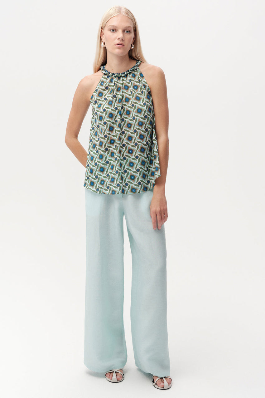 Grant Sleeveless Blouse - MULTI COLOR