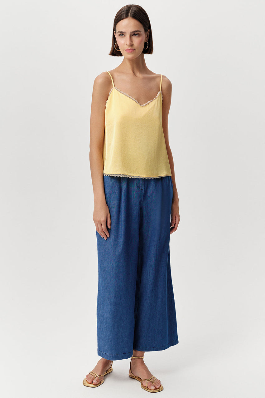 Tammy Spaghetti Straps  Blouse  - YELLOW