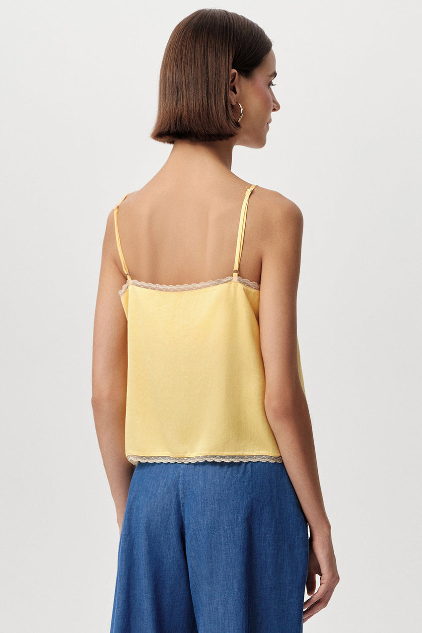 Tammy Spaghetti Straps  Blouse  - YELLOW
