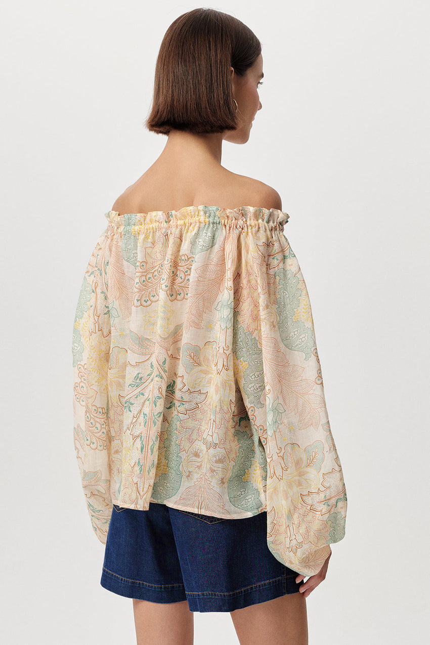 Uliana Long Sleeve Blouse - MULTI COLOR