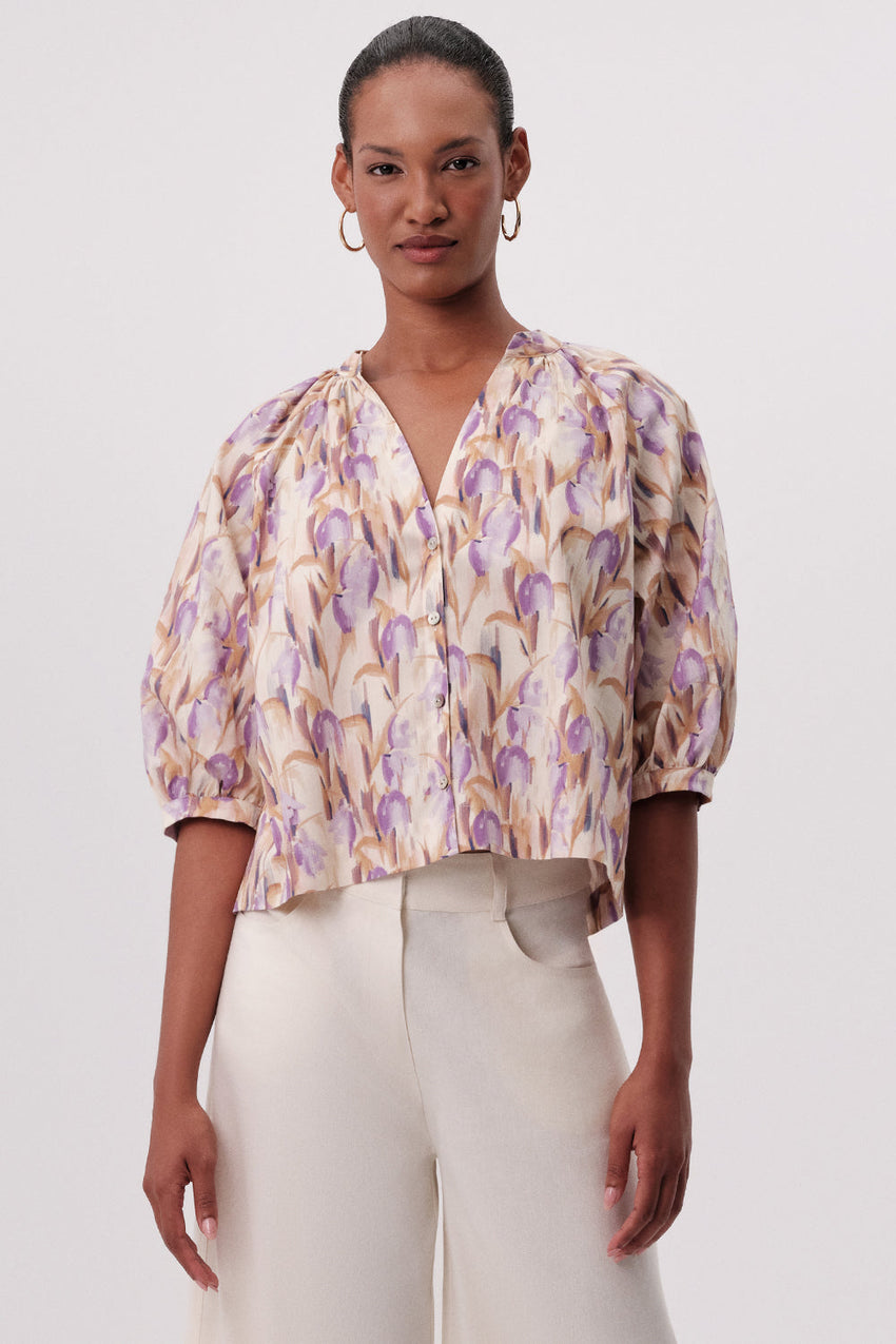 Mandy Short Sleeve Shirt - MULTI COLOR
