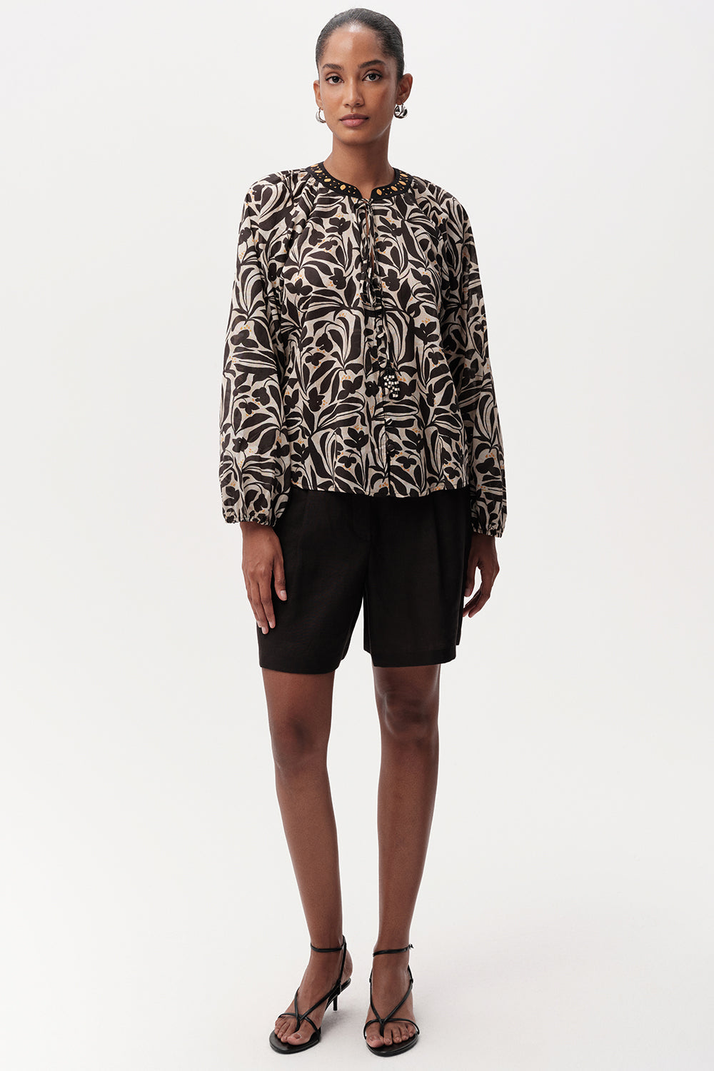 Bernadina Long Sleeve Blouse - MULTI COLOR
