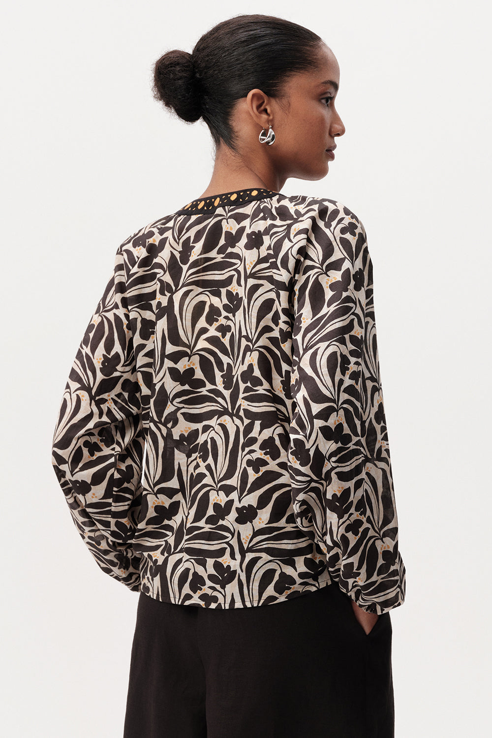 Bernadina Long Sleeve Blouse - MULTI COLOR