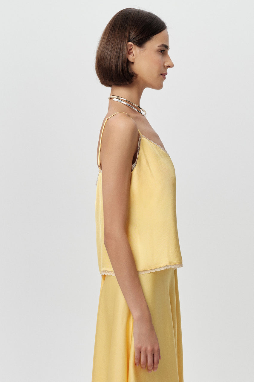 Tammy Spaghetti Straps  Blouse  - YELLOW
