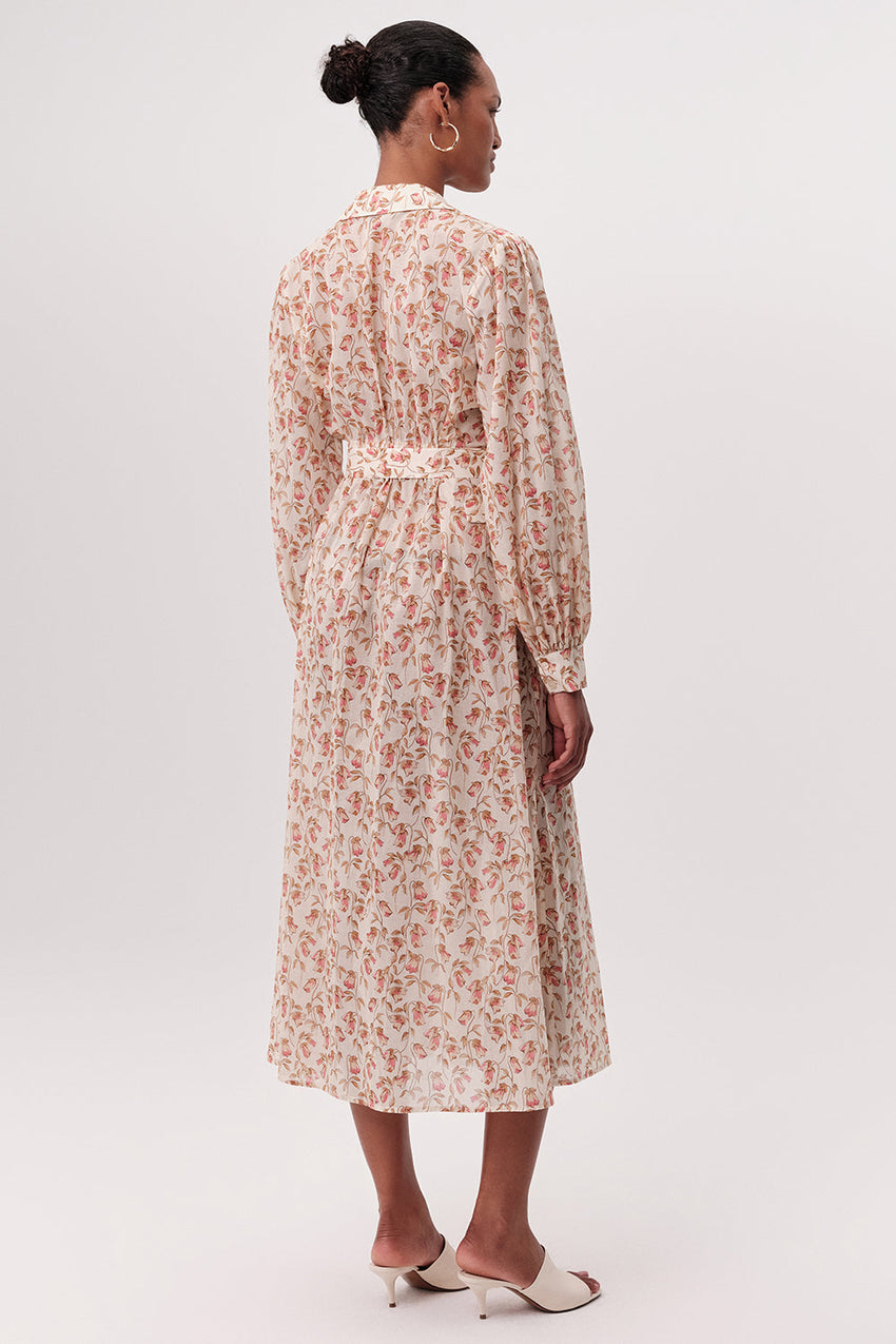 Midi Shirt Dress - MULTI COLOR