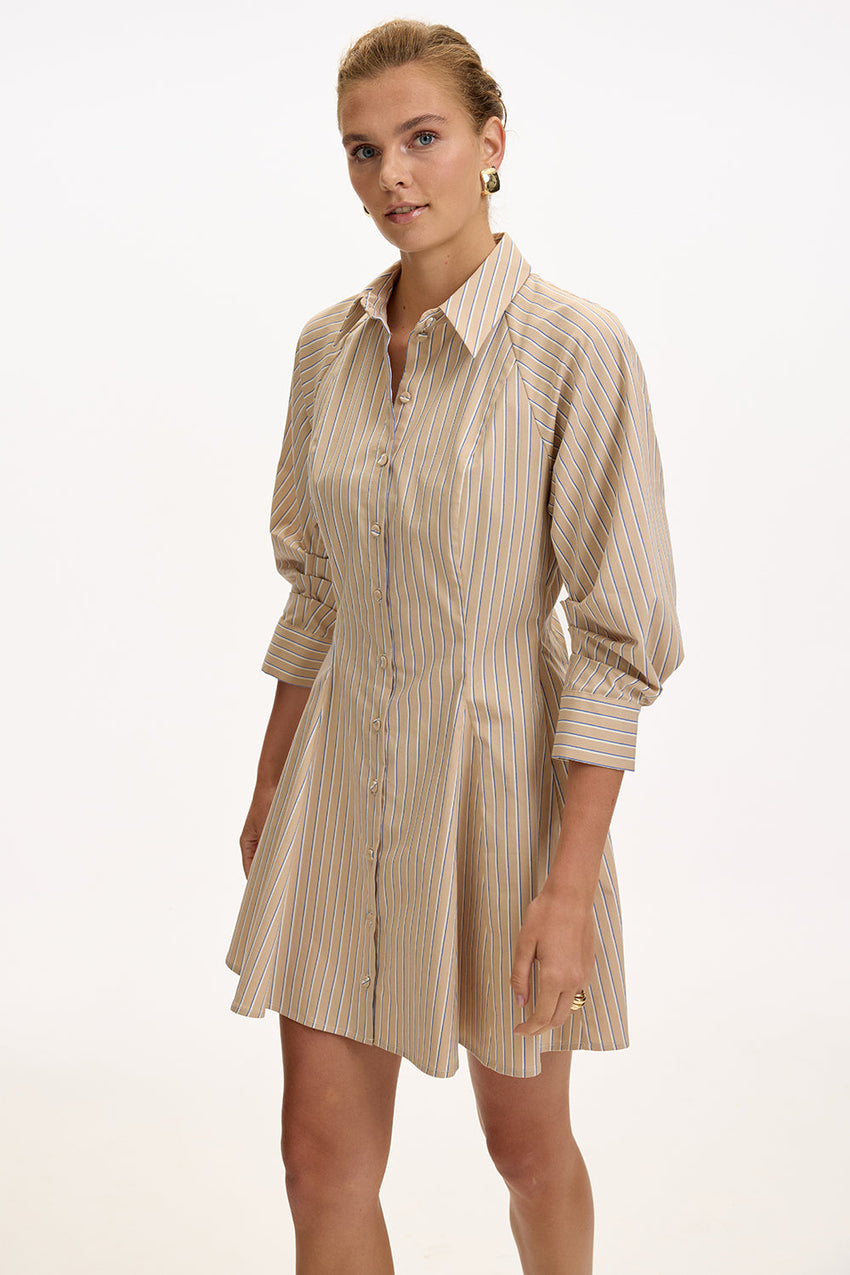 Raglan Sleeve  Mini Dress - MULTI COLOR
