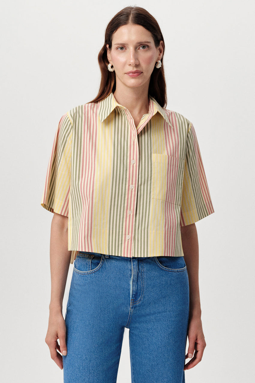 Ambra Crop Shirt - MULTI COLOR