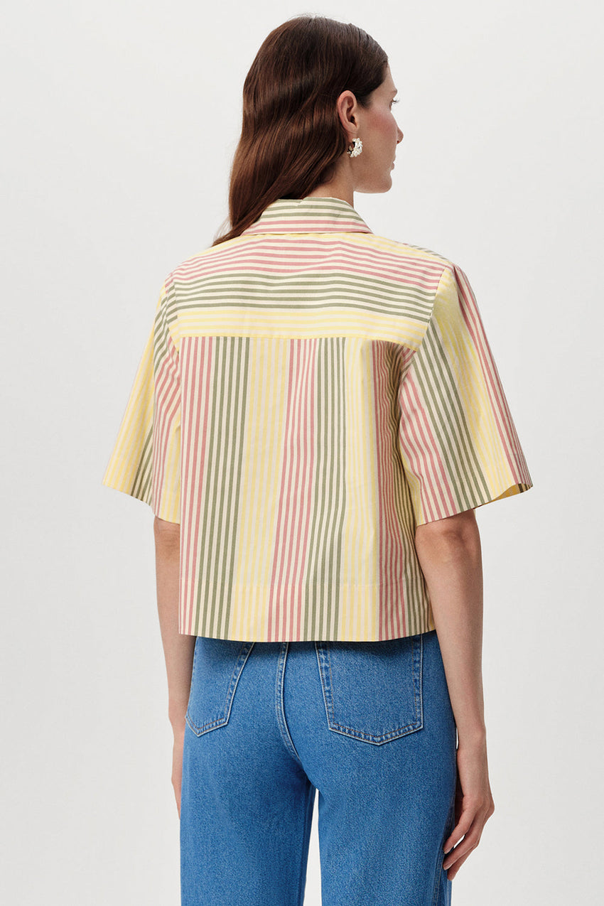 Ambra Crop Shirt - MULTI COLOR