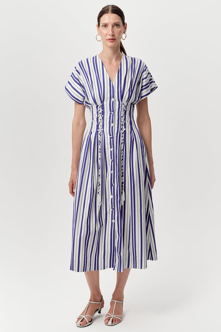 Aldrick Midi Dress - ROYAL BLUE
