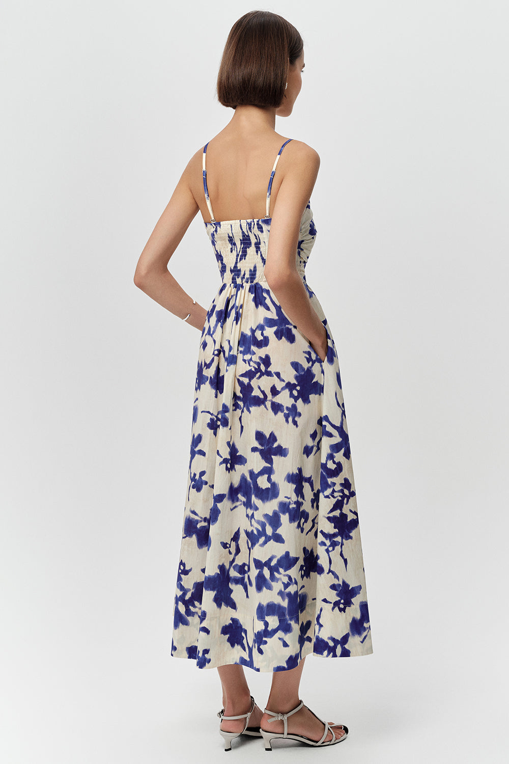 Antonin Strapless Midi Dress - ROYAL BLUE