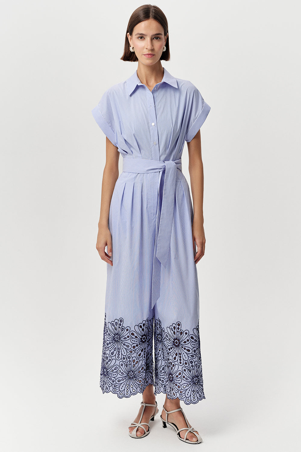 Short Sleeve Jumpsuit - MULTI COLOR