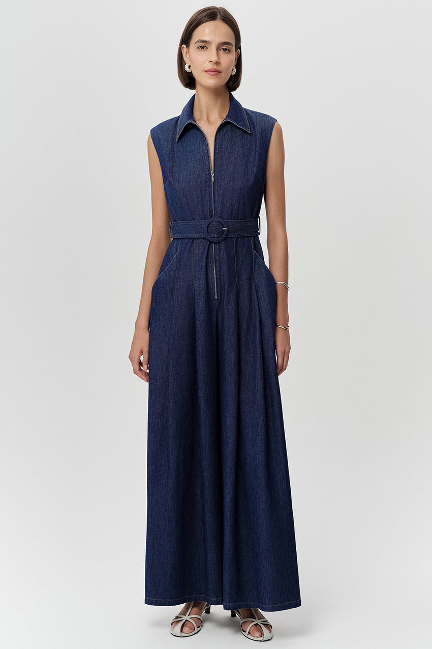 Sleeveless Jumpsuit - BLUE
