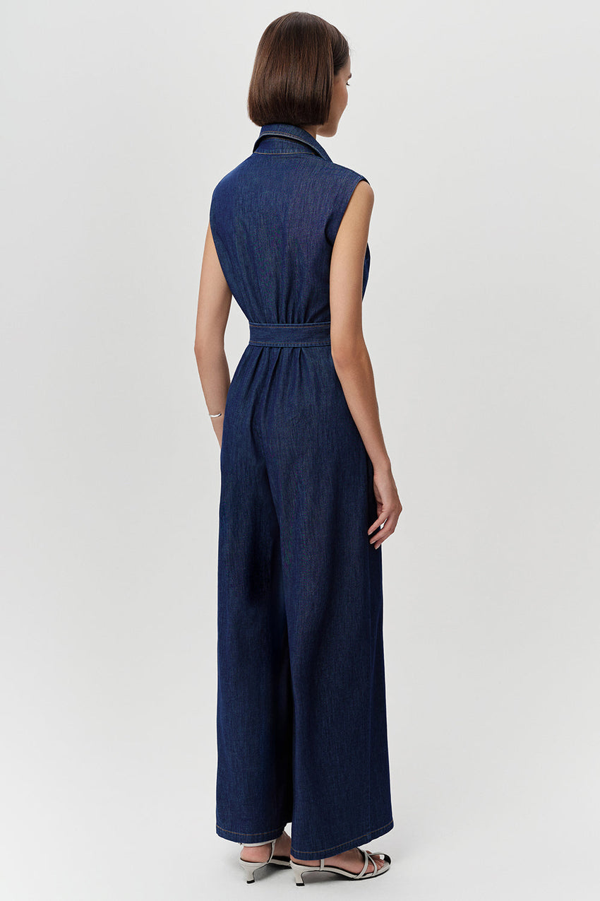 Sleeveless Jumpsuit - BLUE
